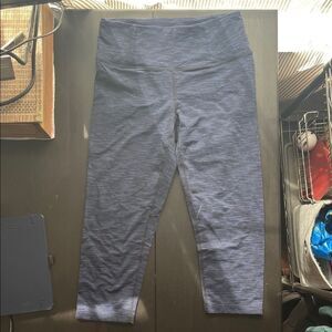 Mondetta Navy Blue Active Leggings Heathered M Cropped